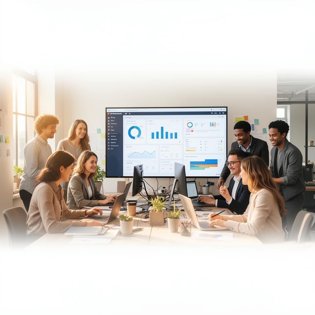 White label marketing agency team collaborating on digital strategies